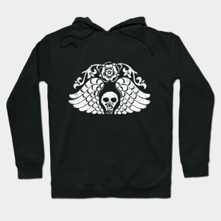 Death's Head Skull Gravestone Rubbing 03b Hoodie